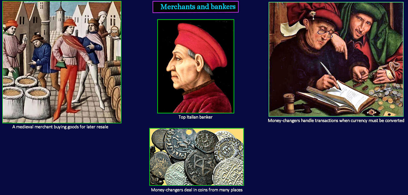 Medieval merchants and bankers
